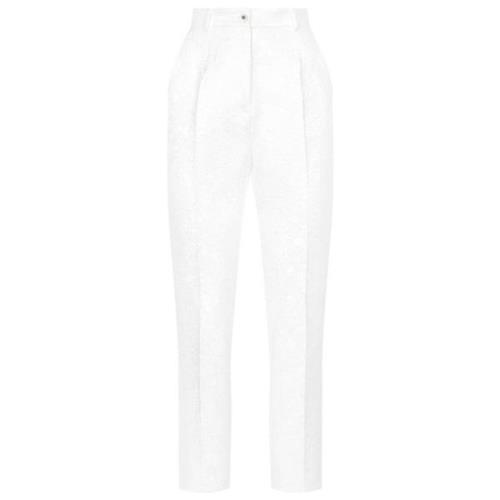 Stijlvolle broeken voor mannen Dolce & Gabbana , White , Dames