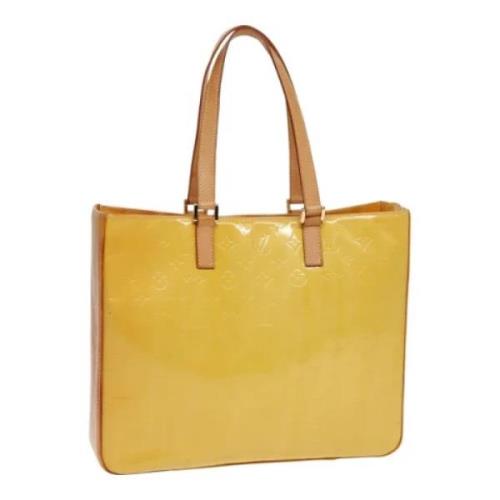 Pre-owned Leather totes Louis Vuitton Vintage , Yellow , Dames