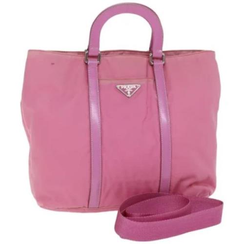 Pre-owned Nylon prada-bags Prada Vintage , Pink , Dames