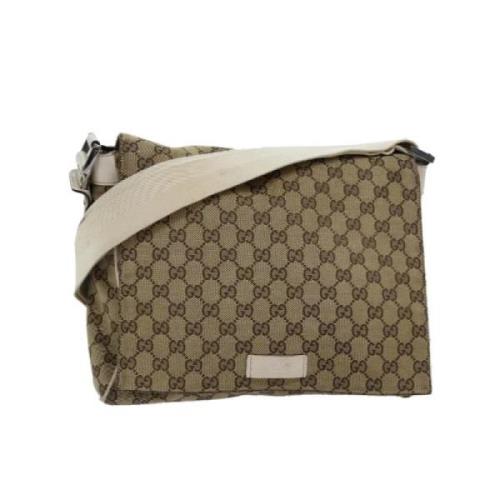 Pre-owned Canvas gucci-bags Gucci Vintage , Beige , Dames