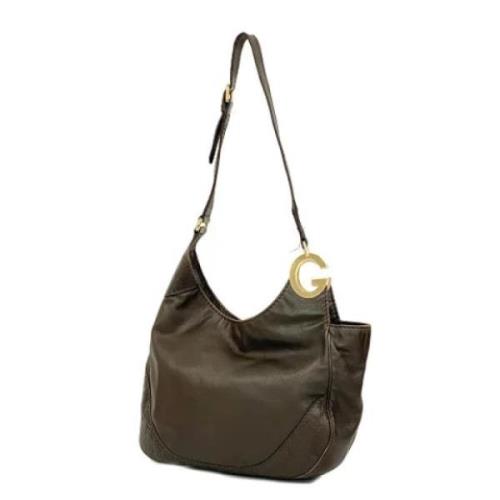 Pre-owned Leather gucci-bags Gucci Vintage , Brown , Dames