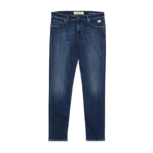 Blauwe Rinse-Wash Slim Fit Jeans Roy Roger's , Blue , Heren