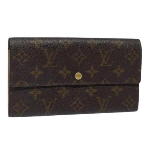 Pre-owned Canvas wallets Louis Vuitton Vintage , Brown , Dames