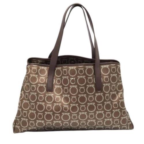 Pre-owned Leather totes Salvatore Ferragamo Pre-owned , Brown , Dames