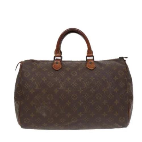 Pre-owned Canvas handbags Louis Vuitton Vintage , Brown , Dames