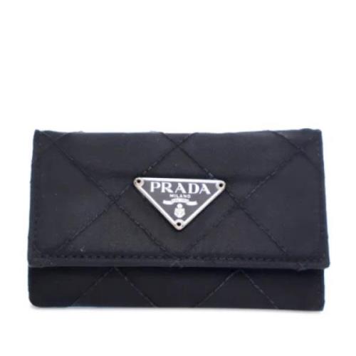 Pre-owned Nylon key-holders Prada Vintage , Black , Dames