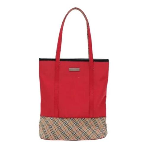 Pre-owned Fabric totes Burberry Vintage , Red , Dames