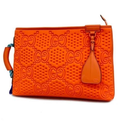 Pre-owned Nylon gucci-bags Gucci Vintage , Orange , Heren