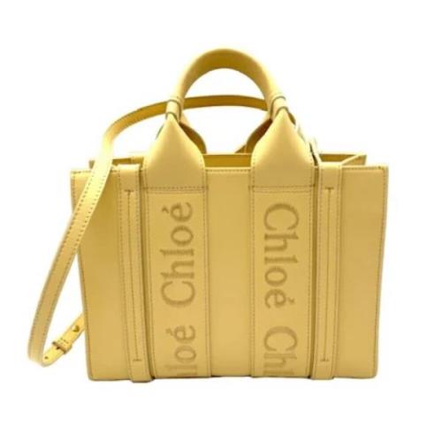 Pre-owned Leather shoulder-bags Chloé Pre-owned , Yellow , Dames