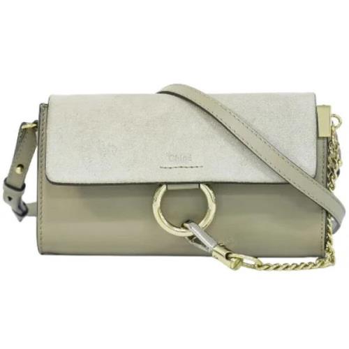 Pre-owned Leather crossbody-bags Chloé Pre-owned , Gray , Dames