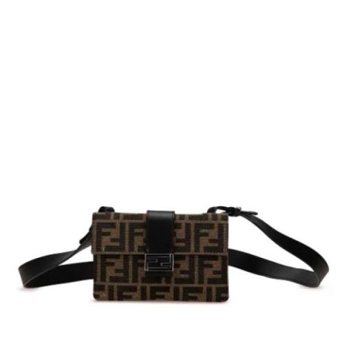 Pre-owned Canvas crossbody-bags Fendi Vintage , Brown , Dames