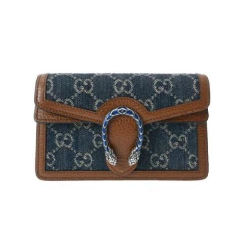 Pre-owned Denim gucci-bags Gucci Vintage , Blue , Dames