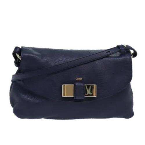 Pre-owned Leather shoulder-bags Chloé Pre-owned , Blue , Dames