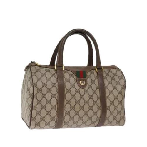 Pre-owned Leather gucci-bags Gucci Vintage , Beige , Dames