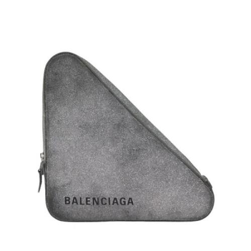 Pre-owned Leather balenciaga-bags Balenciaga Vintage , Gray , Dames