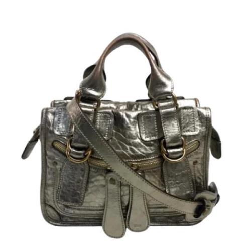 Pre-owned Leather handbags Chloé Pre-owned , Gray , Dames