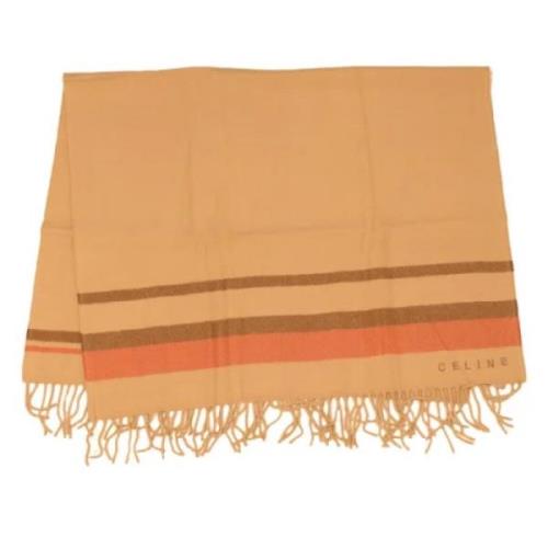 Pre-owned Wool scarves Celine Vintage , Beige , Dames