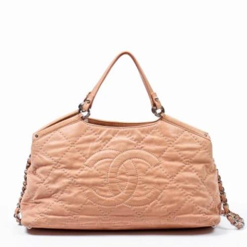 Pre-owned Leather shoulder-bags Chanel Vintage , Pink , Dames