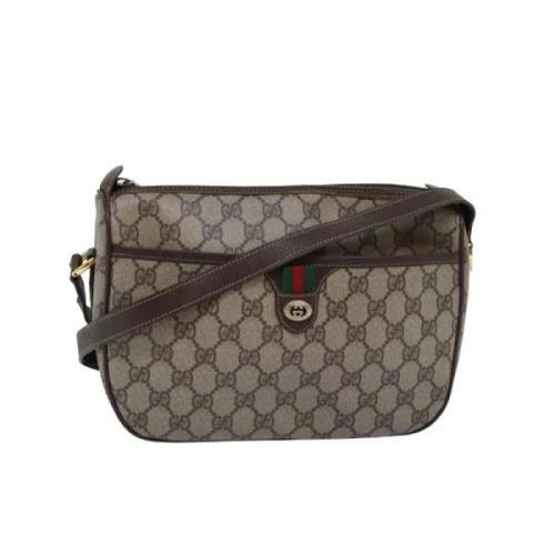 Pre-owned Leather gucci-bags Gucci Vintage , Beige , Dames