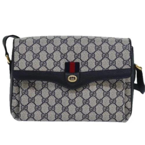 Pre-owned Canvas gucci-bags Gucci Vintage , Blue , Dames