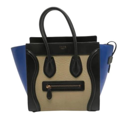 Pre-owned Leather totes Celine Vintage , Black , Dames