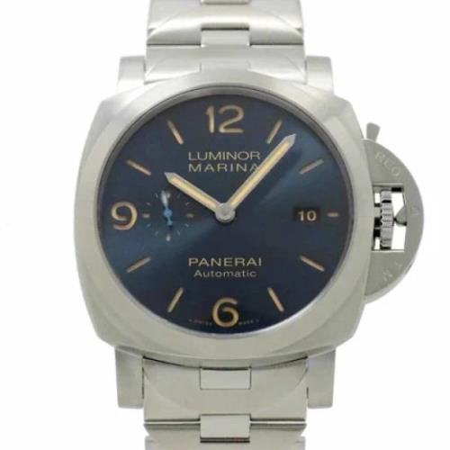 Pre-owned Stainless Steel watches Panerai Pre-owned , Blue , Heren