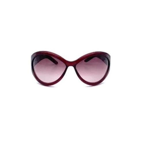 Pre-owned Fabric sunglasses Yves Saint Laurent Vintage , Red , Dames