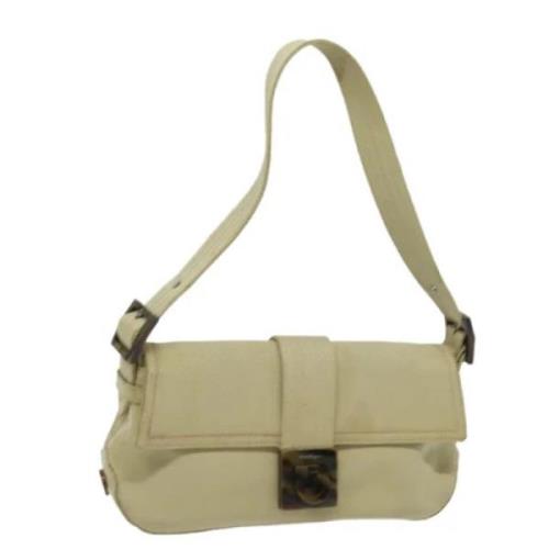 Pre-owned Canvas shoulder-bags Salvatore Ferragamo Pre-owned , Beige ,...