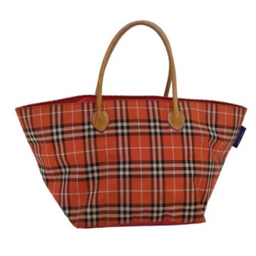 Pre-owned Nylon totes Burberry Vintage , Orange , Dames