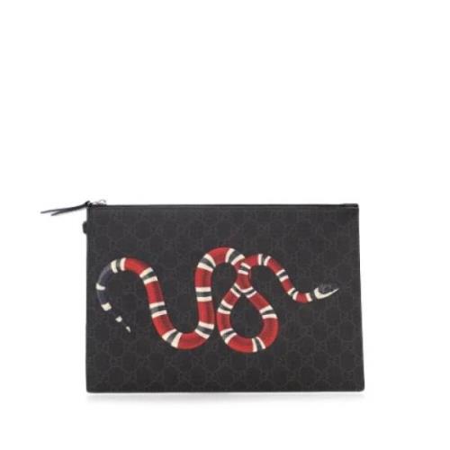 Pre-owned Fabric clutches Gucci Vintage , Black , Dames