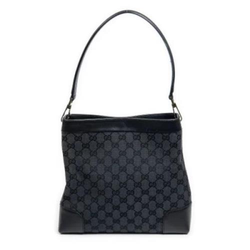 Pre-owned Canvas shoulder-bags Gucci Vintage , Black , Dames