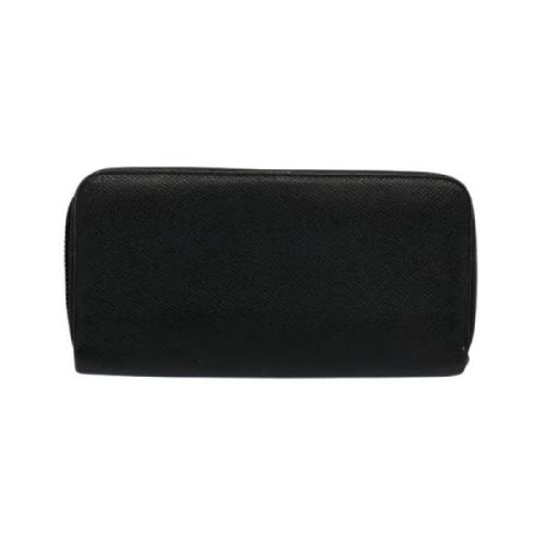 Pre-owned Leather wallets Bvlgari Vintage , Black , Dames