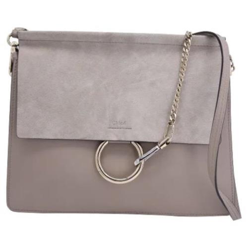 Pre-owned Leather crossbody-bags Chloé Pre-owned , Gray , Dames