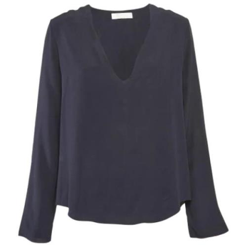 Pre-owned Silk tops Chloé Pre-owned , Blue , Dames