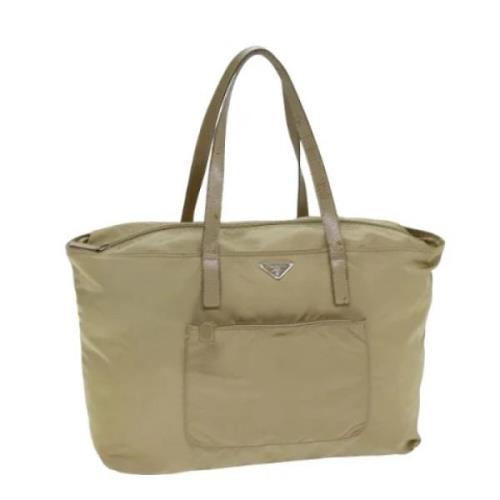 Pre-owned Nylon prada-bags Prada Vintage , Beige , Dames