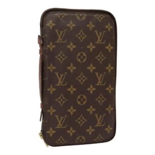 Pre-owned Canvas wallets Louis Vuitton Vintage , Brown , Dames