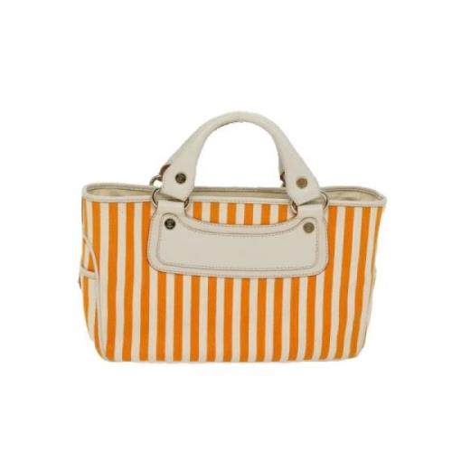 Pre-owned Canvas handbags Celine Vintage , Orange , Dames