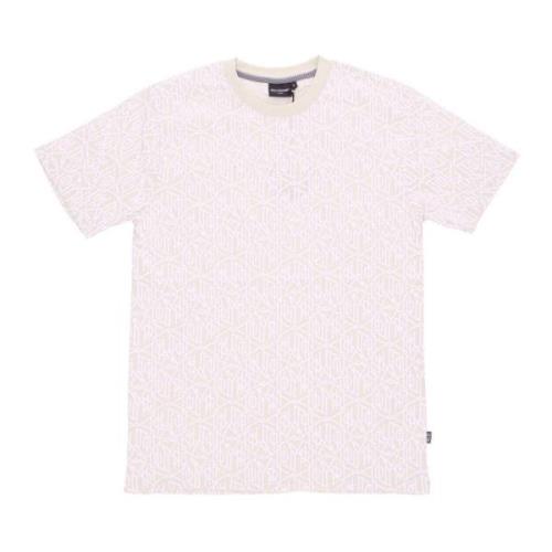 Monogram Tee Beige All Over Print Dolly Noire , Beige , Heren