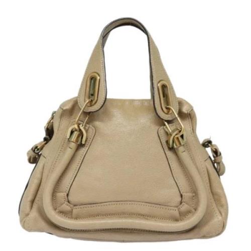 Pre-owned Leather handbags Chloé Pre-owned , Beige , Dames