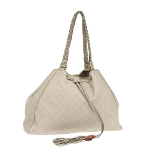 Pre-owned Leather gucci-bags Gucci Vintage , White , Dames