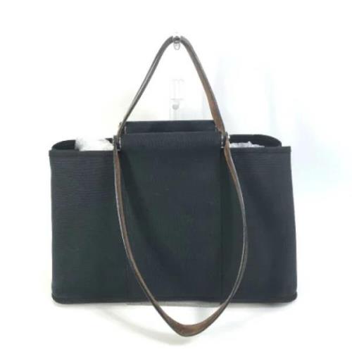 Pre-owned Leather handbags Hermès Vintage , Black , Dames