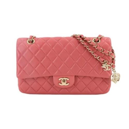 Pre-owned Leather chanel-bags Chanel Vintage , Pink , Dames