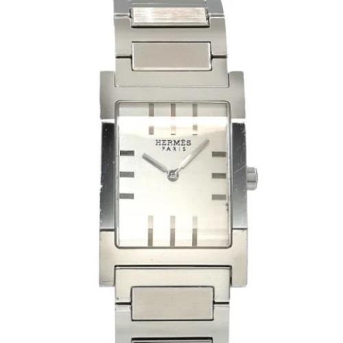 Pre-owned Stainless Steel watches Hermès Vintage , Gray , Dames