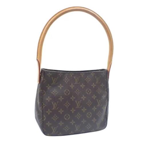 Pre-owned Canvas handbags Louis Vuitton Vintage , Brown , Dames