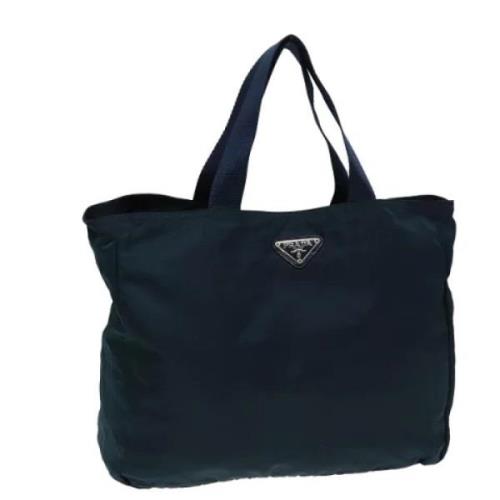 Pre-owned Nylon totes Prada Vintage , Blue , Dames