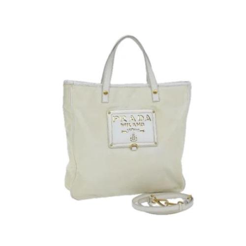 Pre-owned Nylon prada-bags Prada Vintage , Beige , Dames