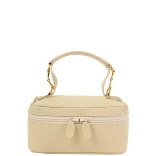 Pre-owned Canvas handbags Gucci Vintage , Beige , Dames