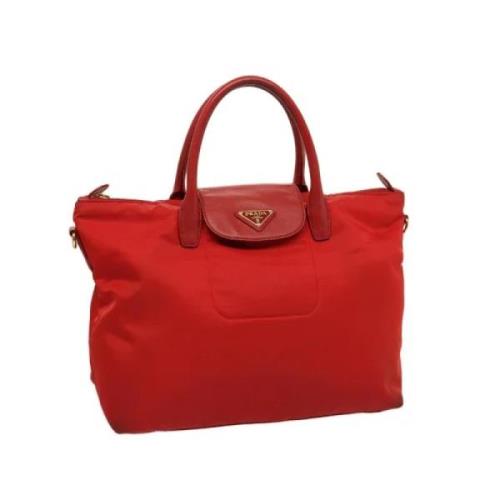 Pre-owned Nylon prada-bags Prada Vintage , Red , Dames