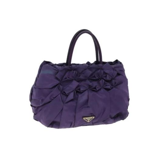 Pre-owned Nylon handbags Prada Vintage , Purple , Dames