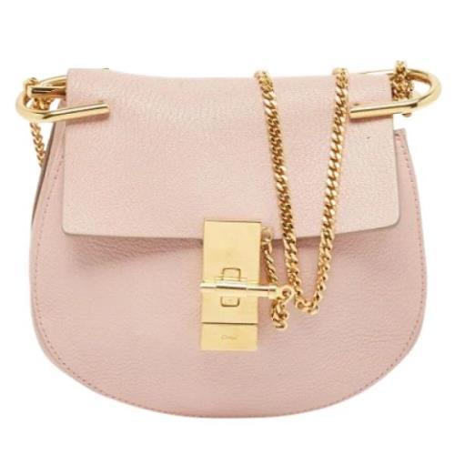 Pre-owned Leather shoulder-bags Chloé Pre-owned , Pink , Dames